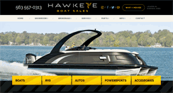 Desktop Screenshot of hawkeyeboatsales.com